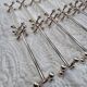 Christofle knife holder (12) in silver-plated metal, Perle model