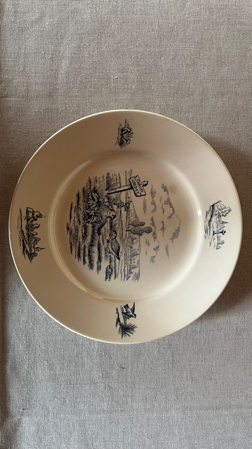 Lot of 4 old Longchamp plates