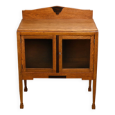 Art Deco Amsterdam School Tea or Display Cabinet in solid oak, Netherlands