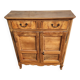 Buffet bas ancien en bois massif XVIII