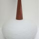 suspension opaline teak Louis Kalff Philips 60s