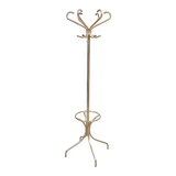 Vintage gold metal coat rack 1960