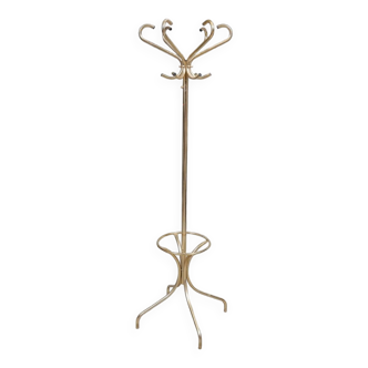 Vintage gold metal coat rack 1960