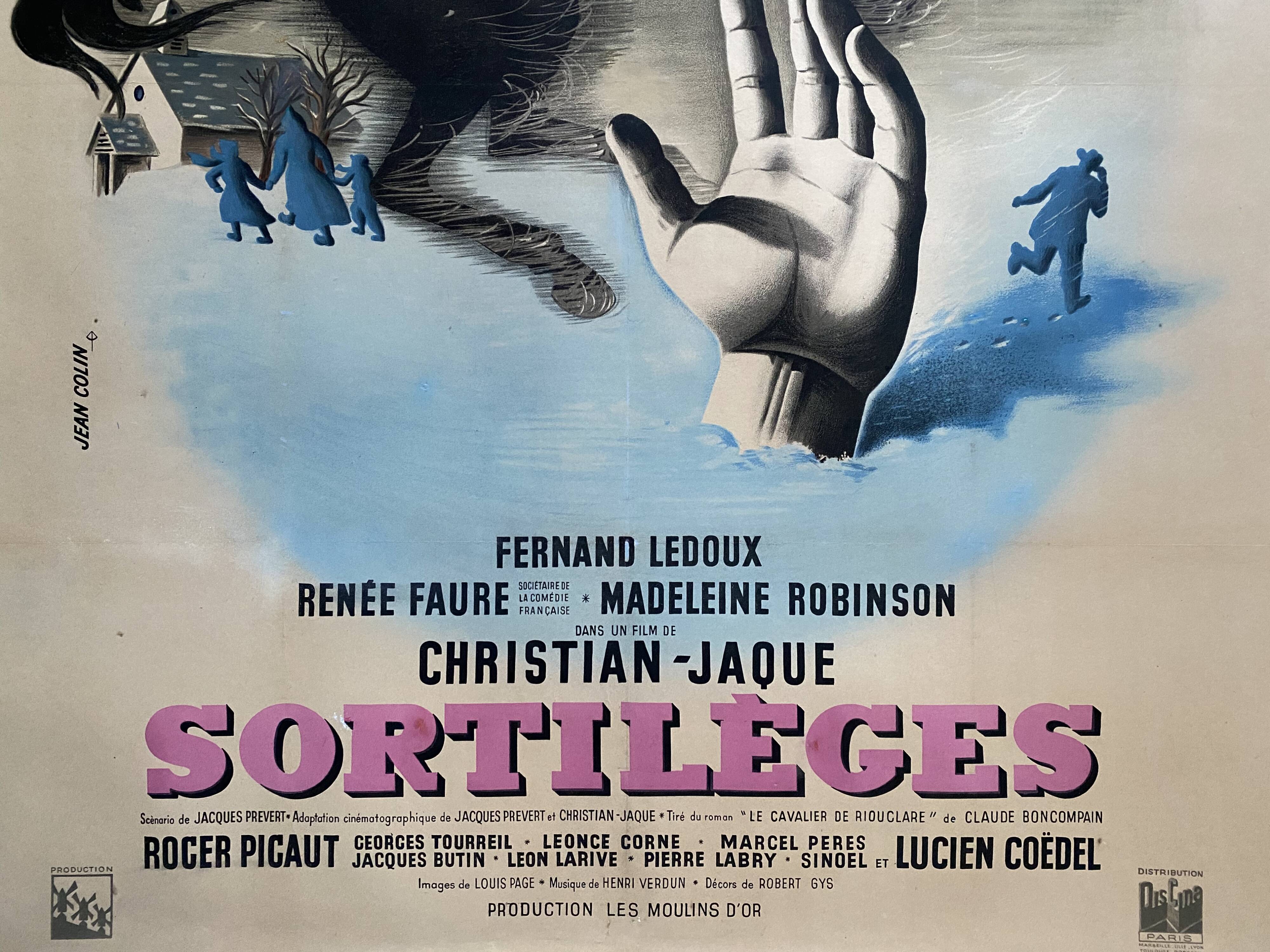 Cinema poster "Sortilèges" Christian-Jaque 120x160cm 1945