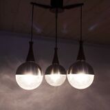 Scandinavian teak chandelier from the 60s