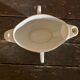 Saucière Double Ancienne Gras & Maigre Porcelaine Blanche #D906