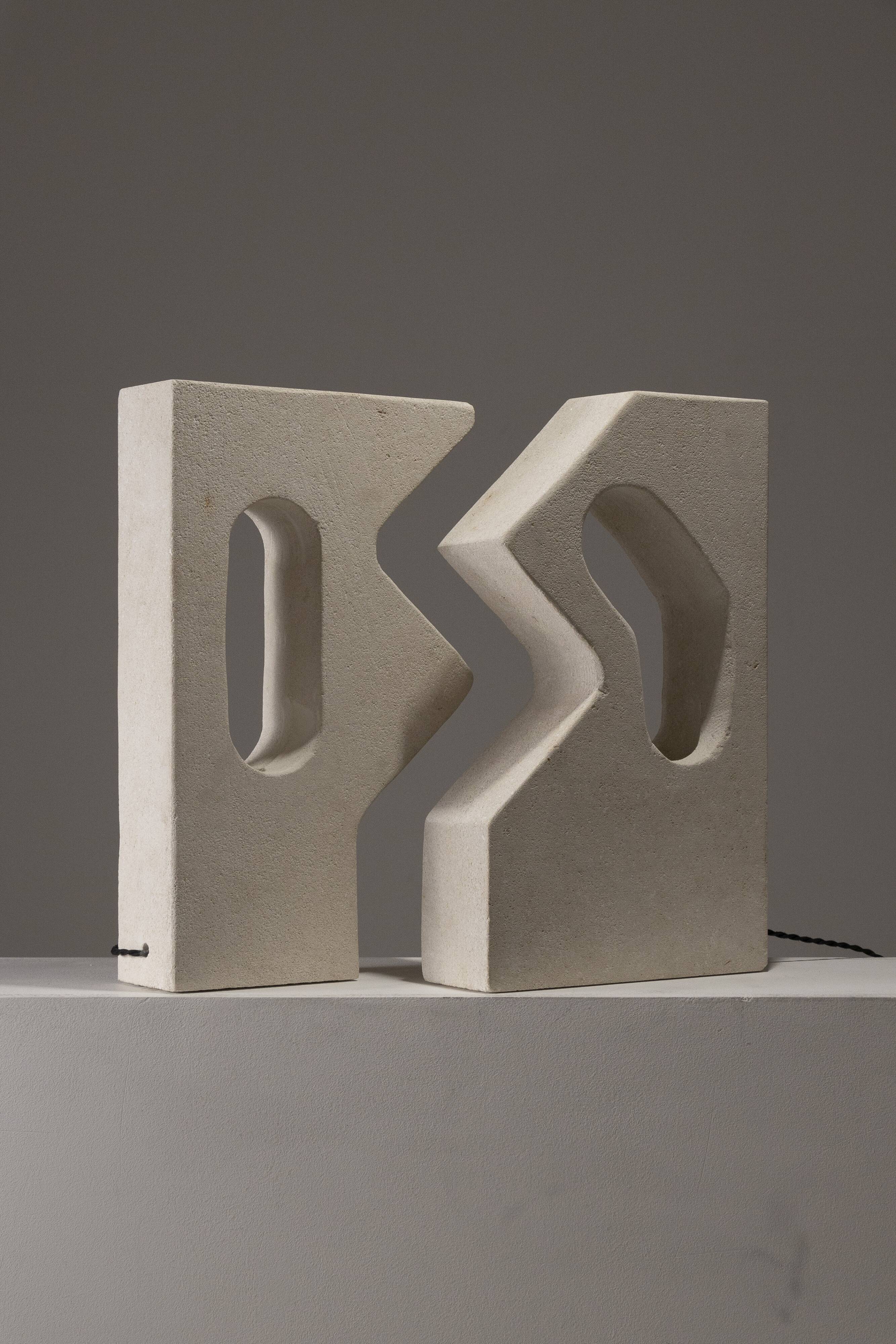 Pair of workshop lamps