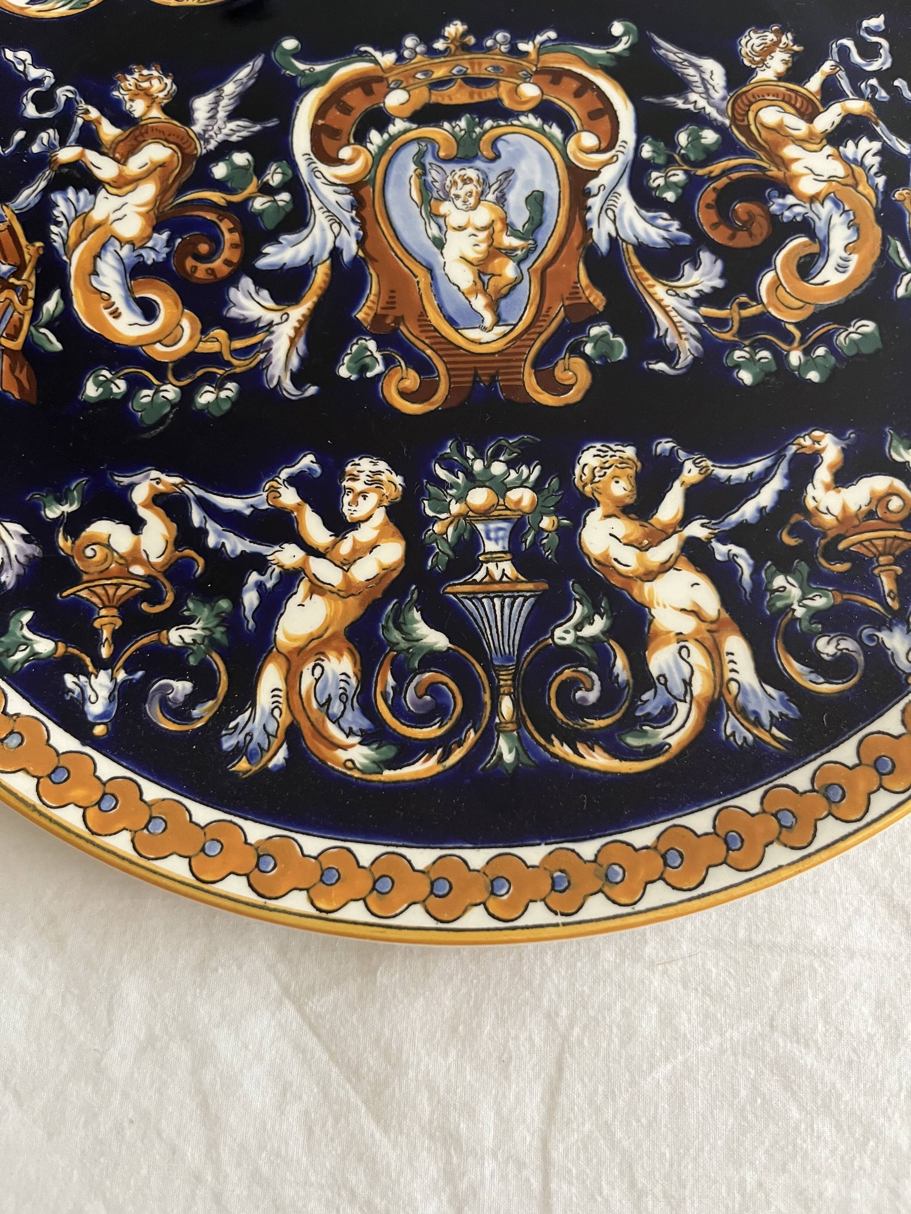 Large Renaissance Plate Gien