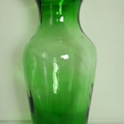 Thick glass vase from Italy, vintage.