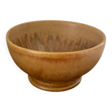 Vintage stoneware bowl on a vintage stand.