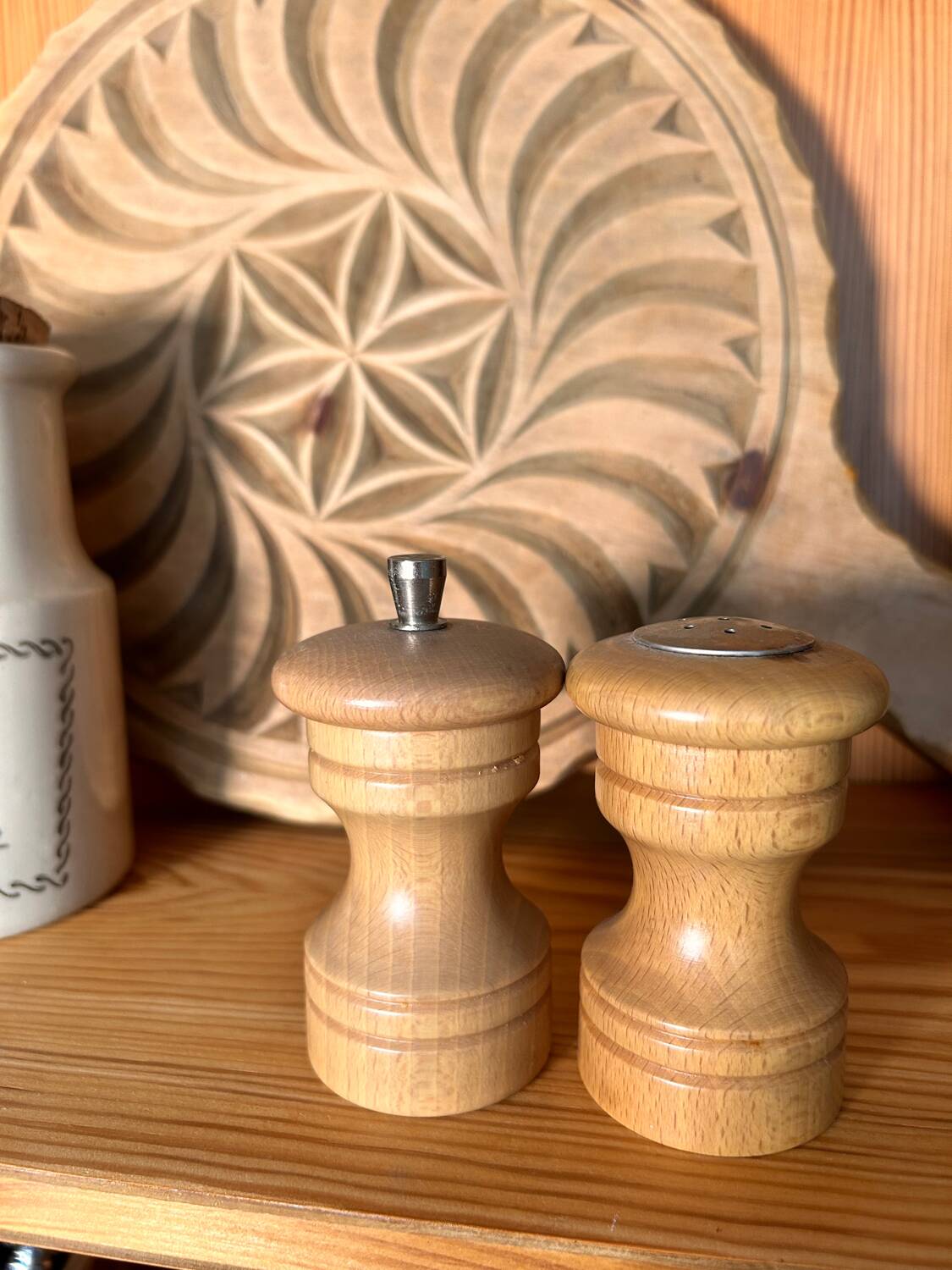 Marilux pepper mill and salt shaker