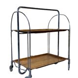 60s 70s serving trolley dinette side table space age brown design 60s 70s