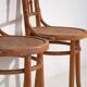 Anciennes chaises Thonet avec assise gravée (c.1920). Ensemble de 2 pièces