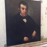 Oil canvas portrait of a man