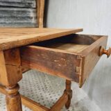 Antique French table farm dining table 19th century 73 x 201 cm