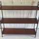 Wall shelf with wooden ladders and wrought iron - mid 20th century.