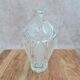 Vintage frosted glass bonbonnière – floral decoration