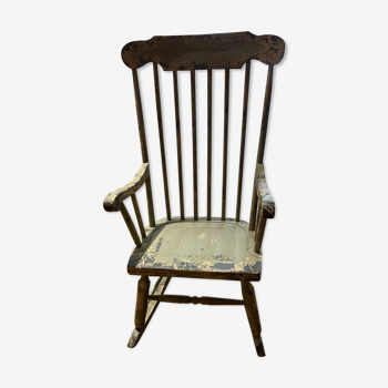 Aged rocking chair