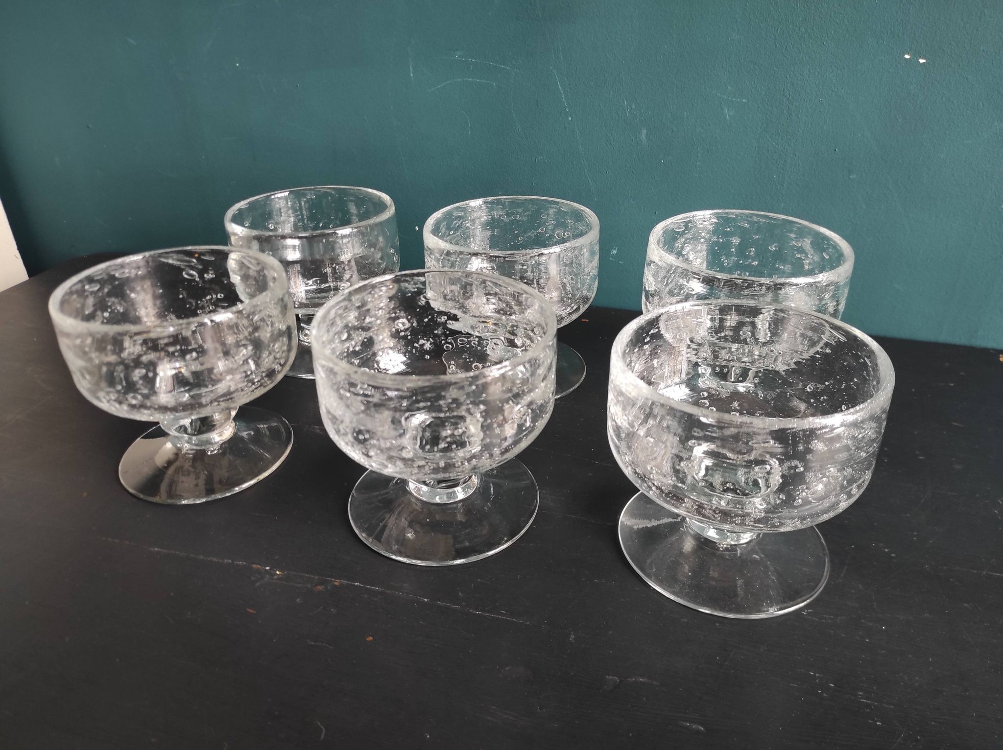 Vintage French set of 6 cups from Biot