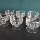 Vintage French set of 6 cups from Biot