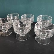 Vintage French set of 6 cups from Biot