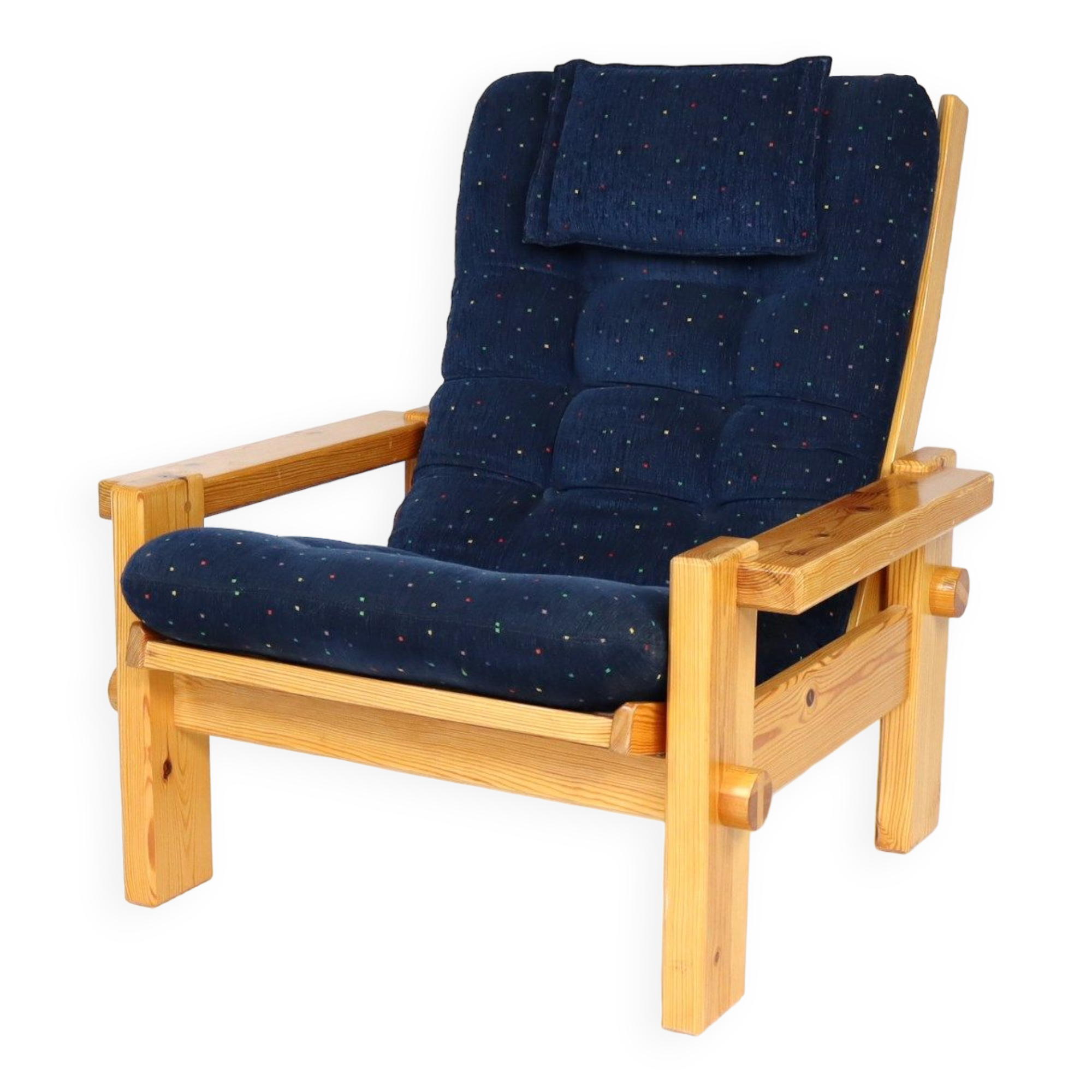 Pine armchair by Yngve Ekström
