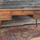 Flat desk double face in natural wood style  Louis XVI XIX eme century