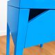 Vintage blue set – 2 chairs and matching side table