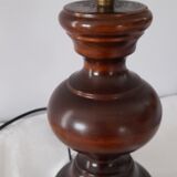 Pied de lampe en bois tourné
