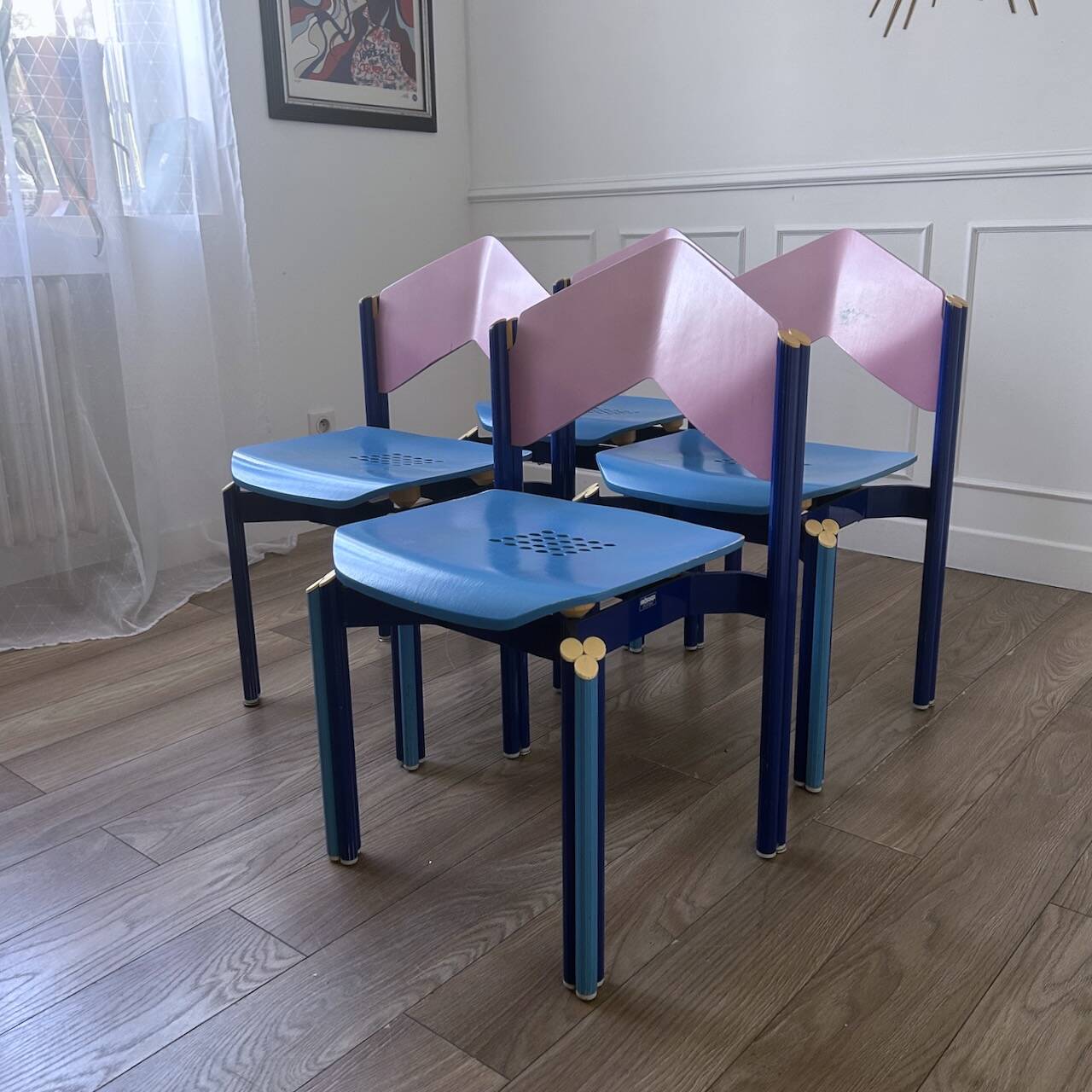 Set of 4 chairs from the 80s