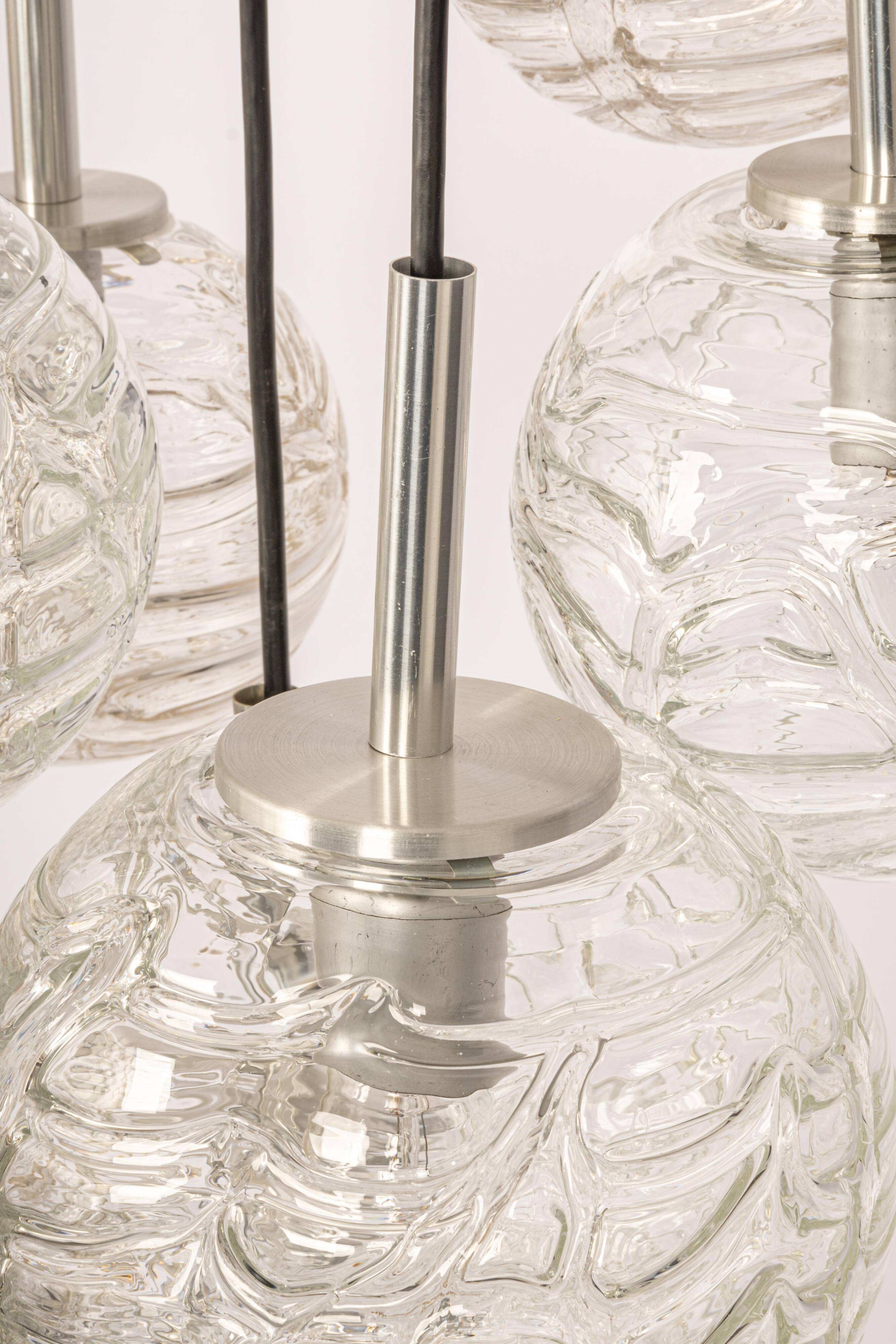 Grand cascading chandelier by Doria, Germany, 1970s.