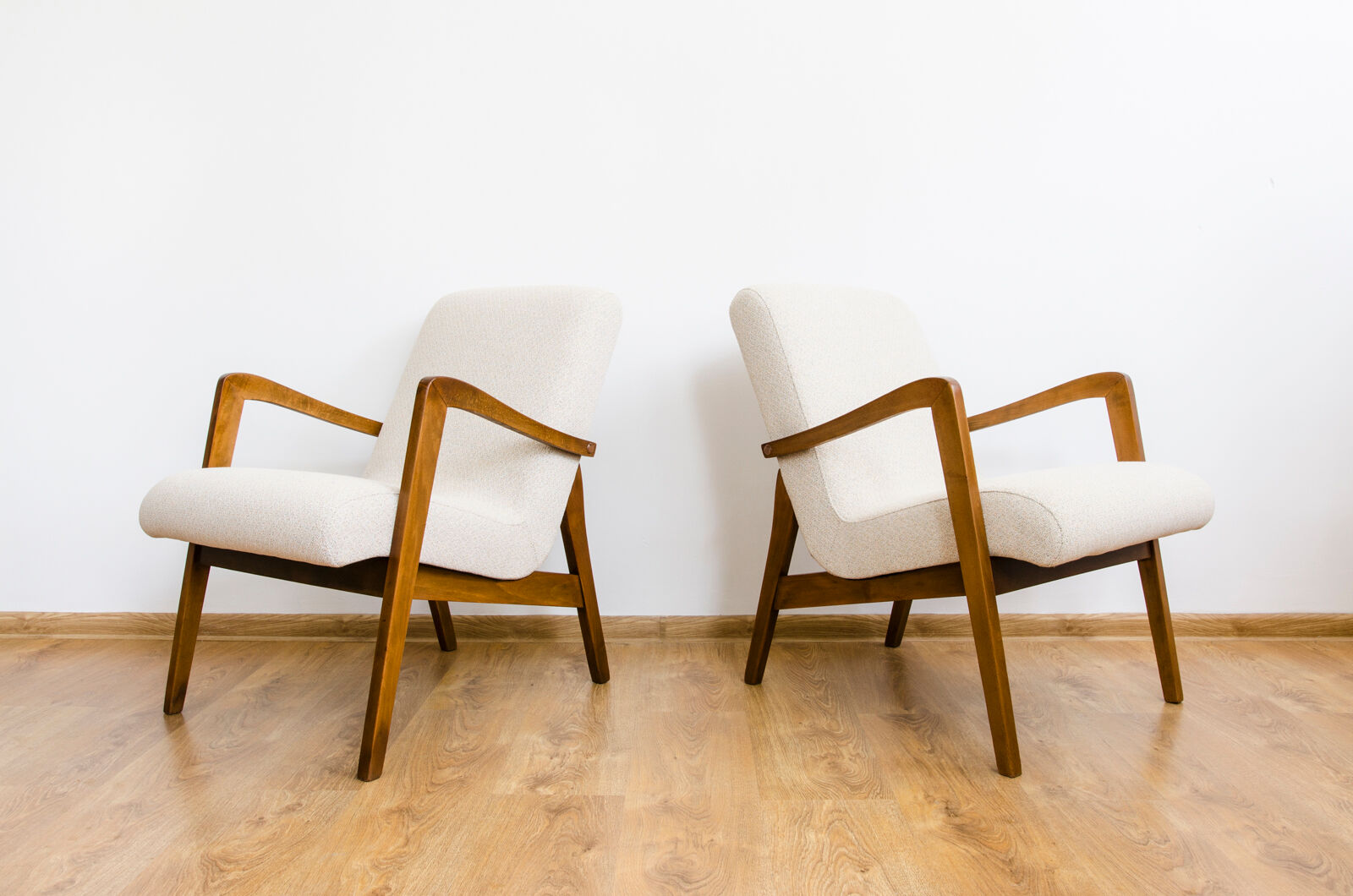 Pair of mid century armchairs