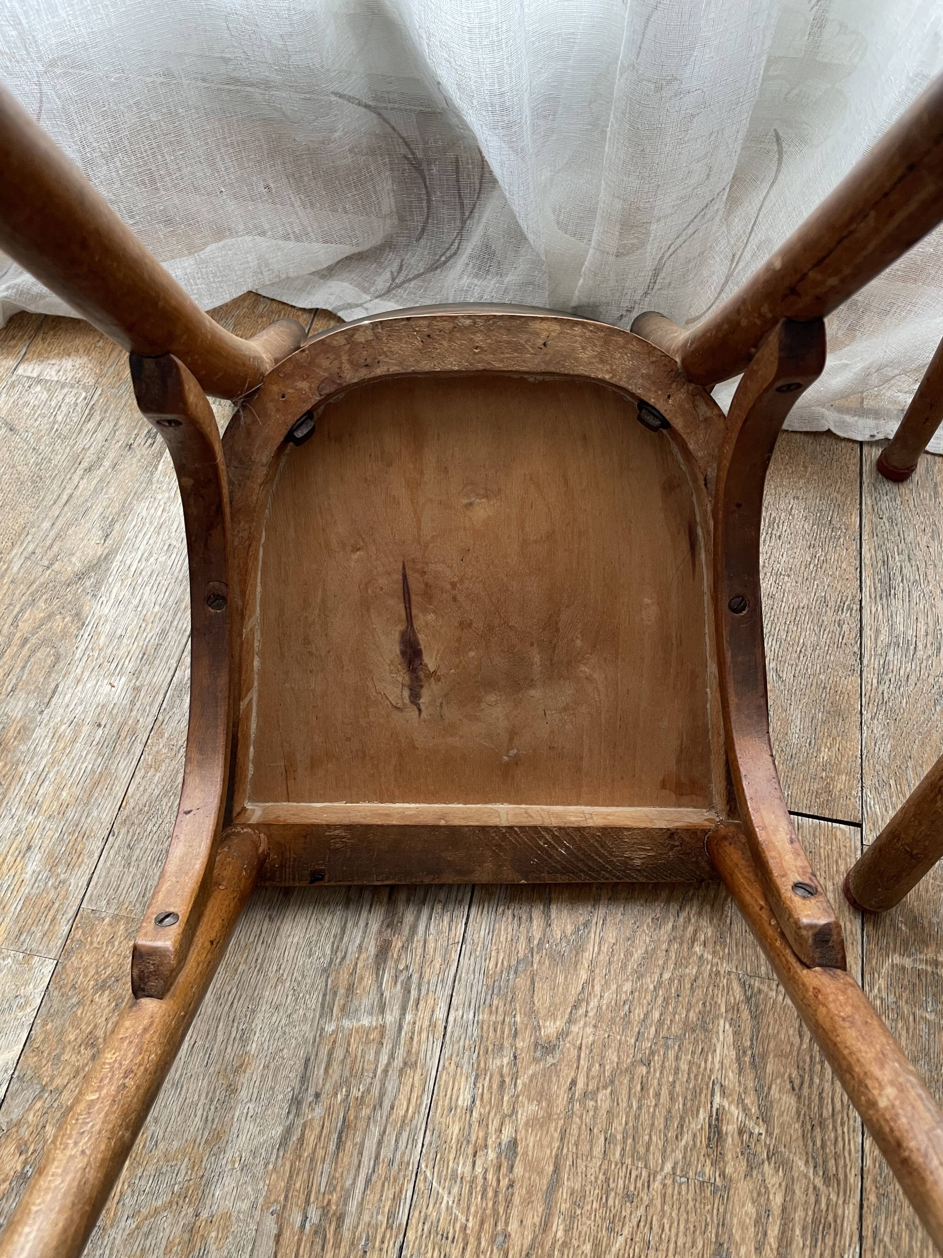 Duo of children's bistro chairs