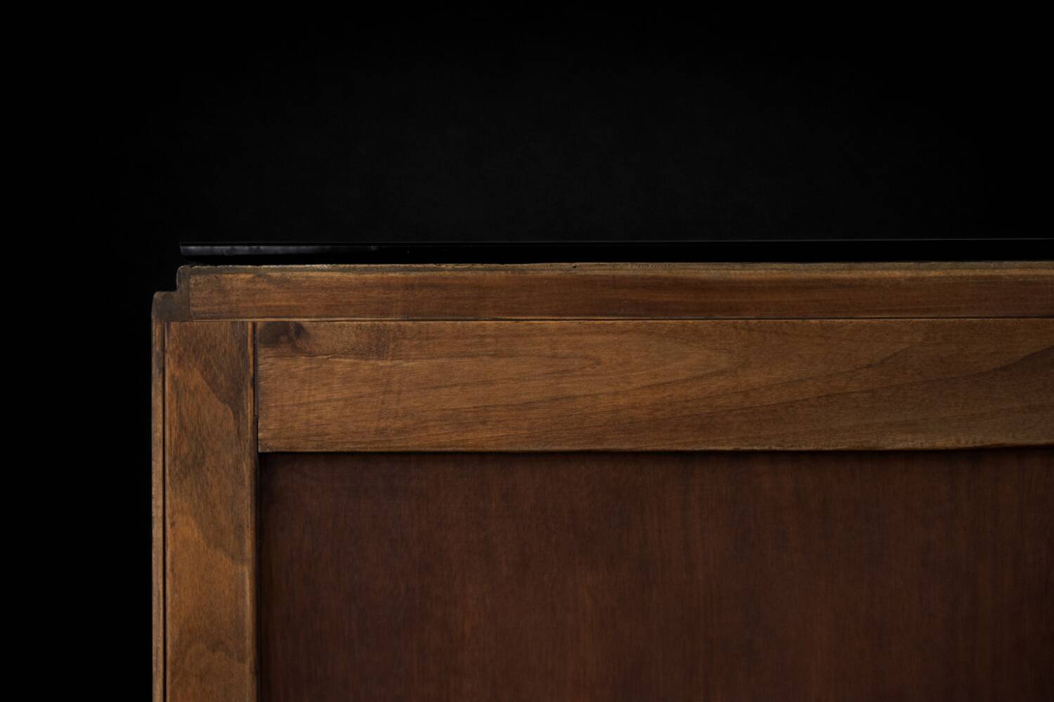 Vintage Rare Large French Art Deco Walnut Sideboard, 1920s