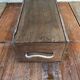 Boite rangement en bois pays basque avec couvercle vintage