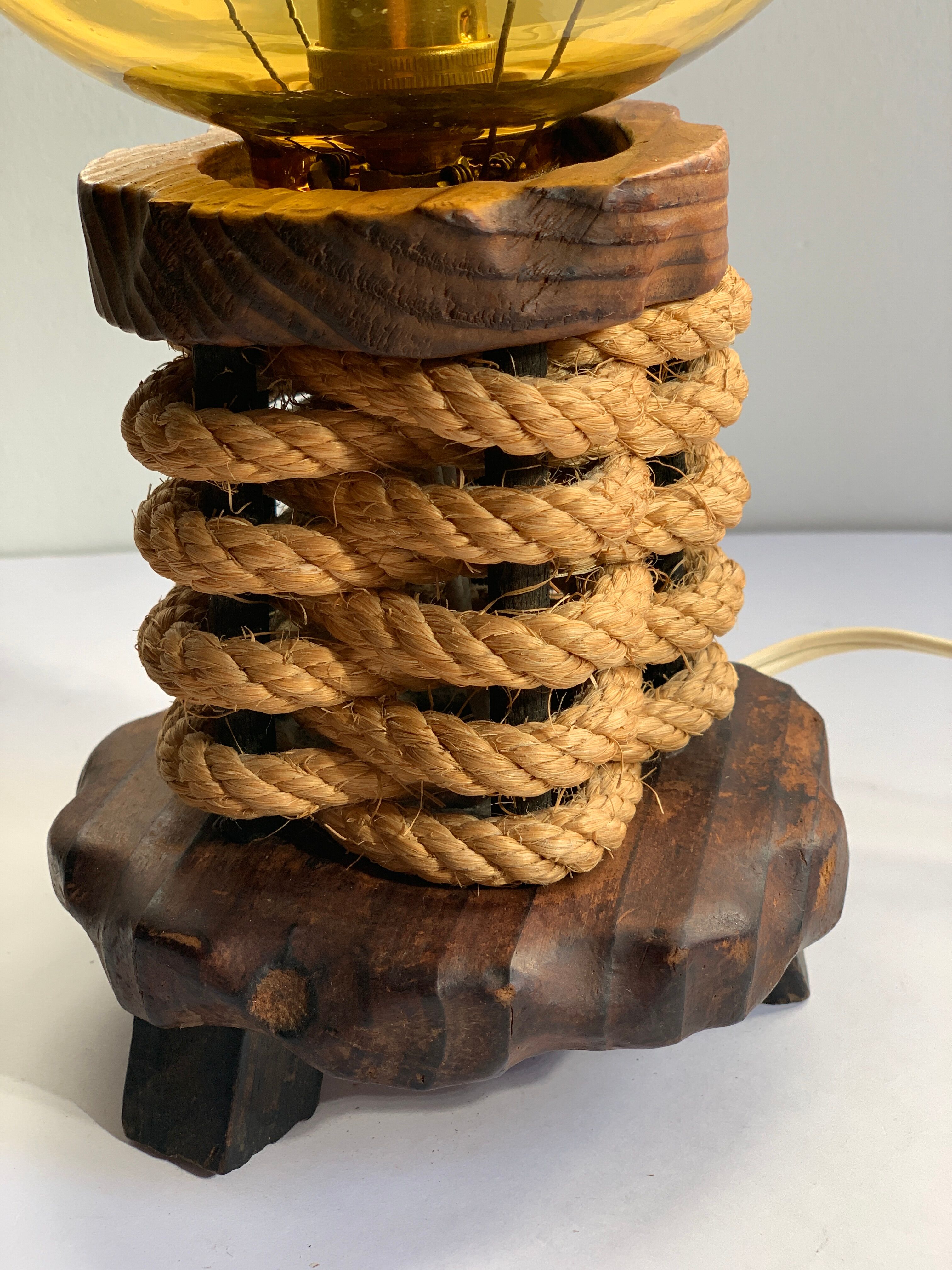 Vintage rope lamp