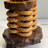 Vintage rope lamp