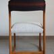 Baumann sleigh chair restored, France, 1960s