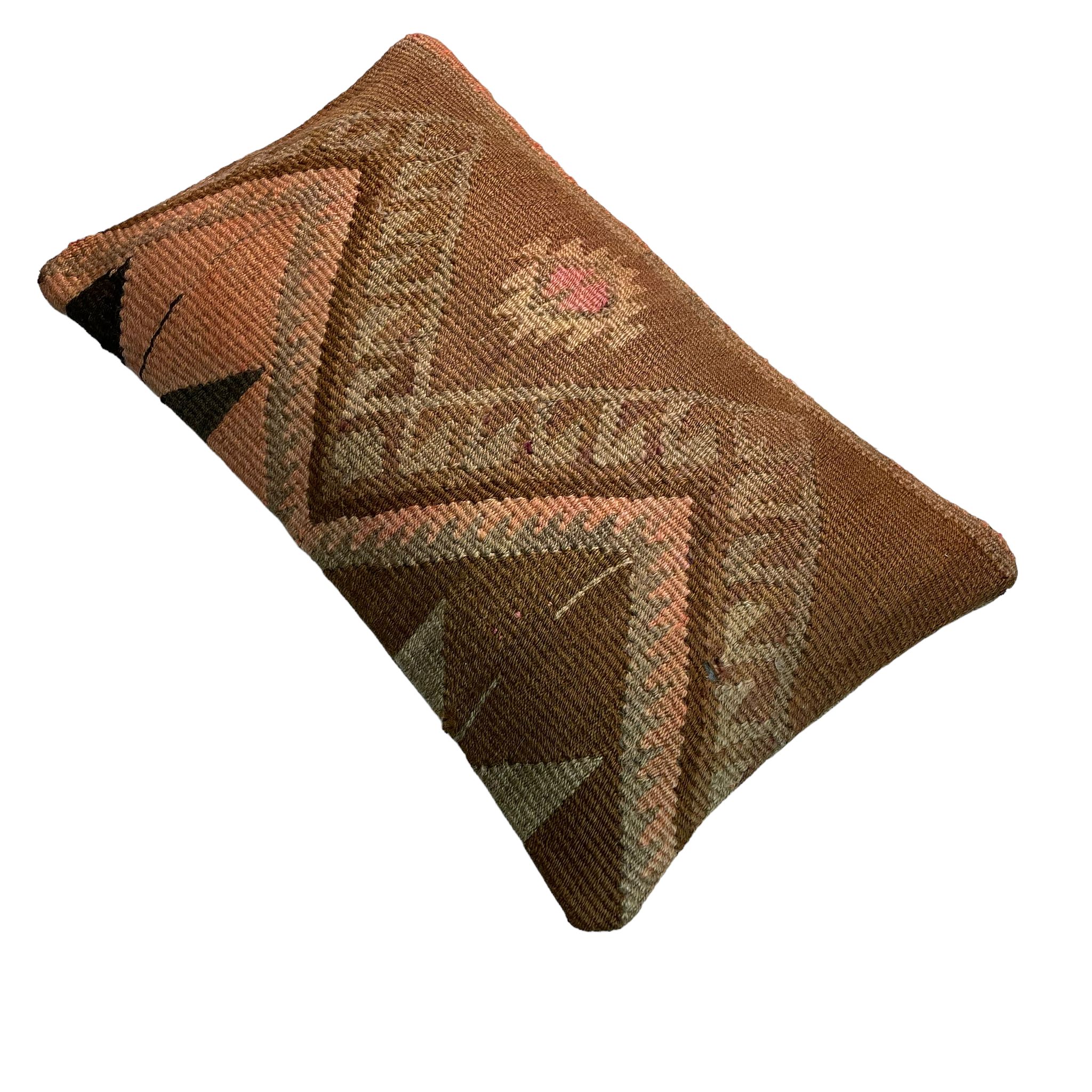 Housse de coussin vintage turque faite à la main, 30 x 50 cm