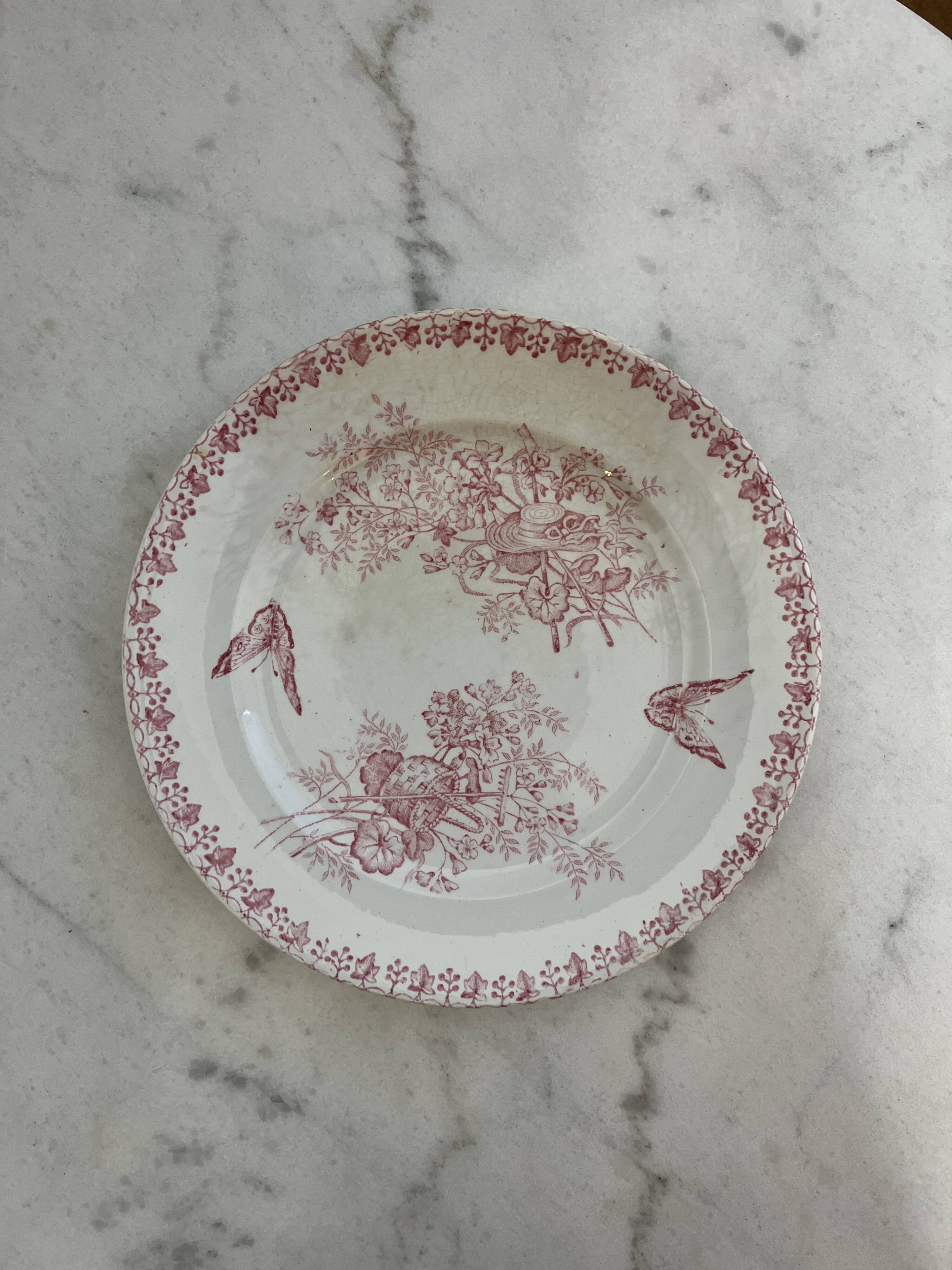 Lot de 4 assiettes plates Onnaing Moisson