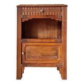 Bedside table - Art Deco wooden side table