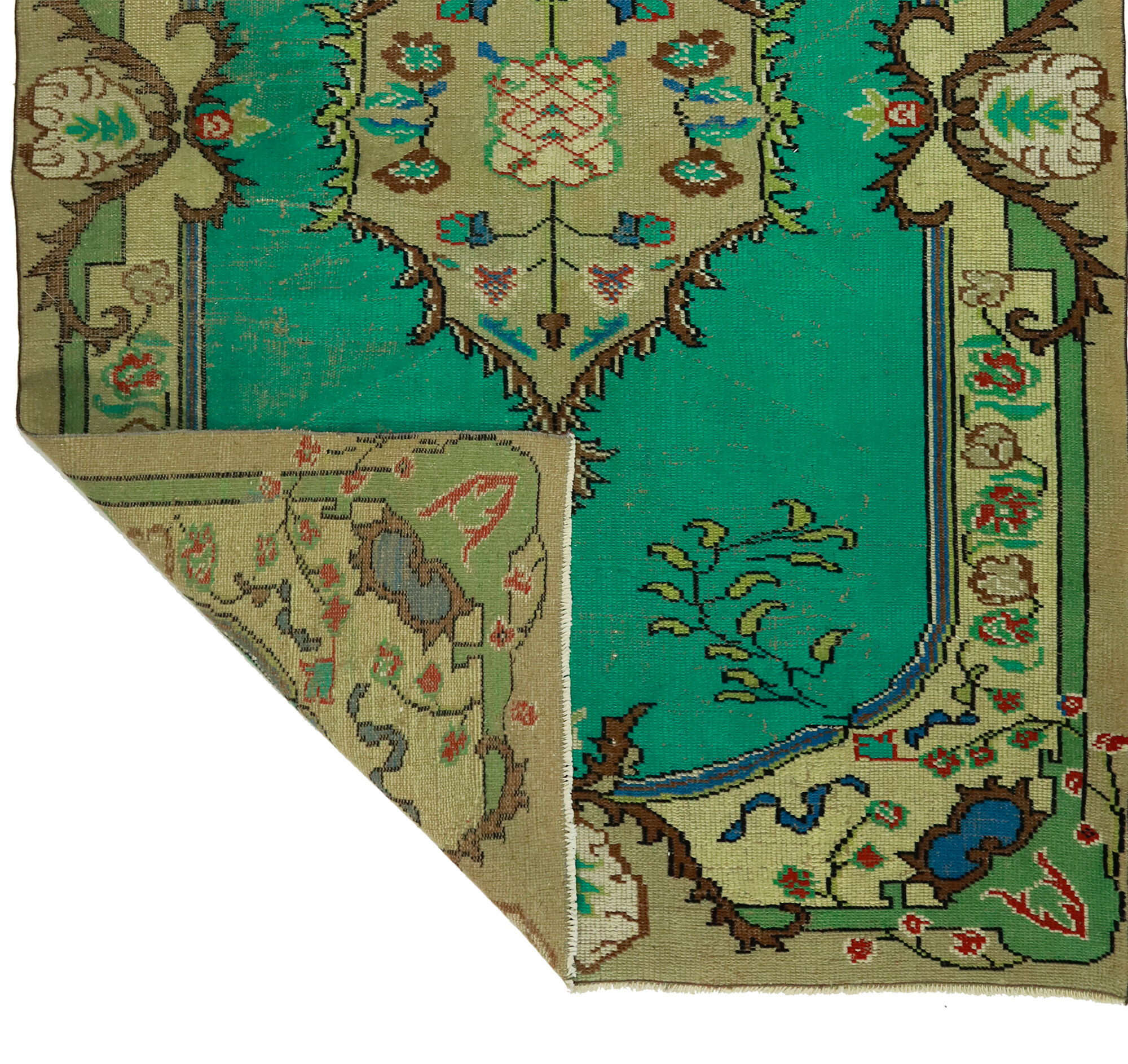 Anatolian handmade vintage rug 272 cm x 169 cm