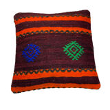 Vintage turkish Kilim cushion cover 40x40cm