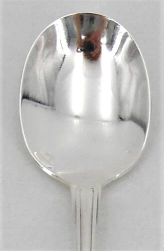 Christofle Vendome model 6 spoons, ice scoops, in silver-plated metal, 12.7 cm