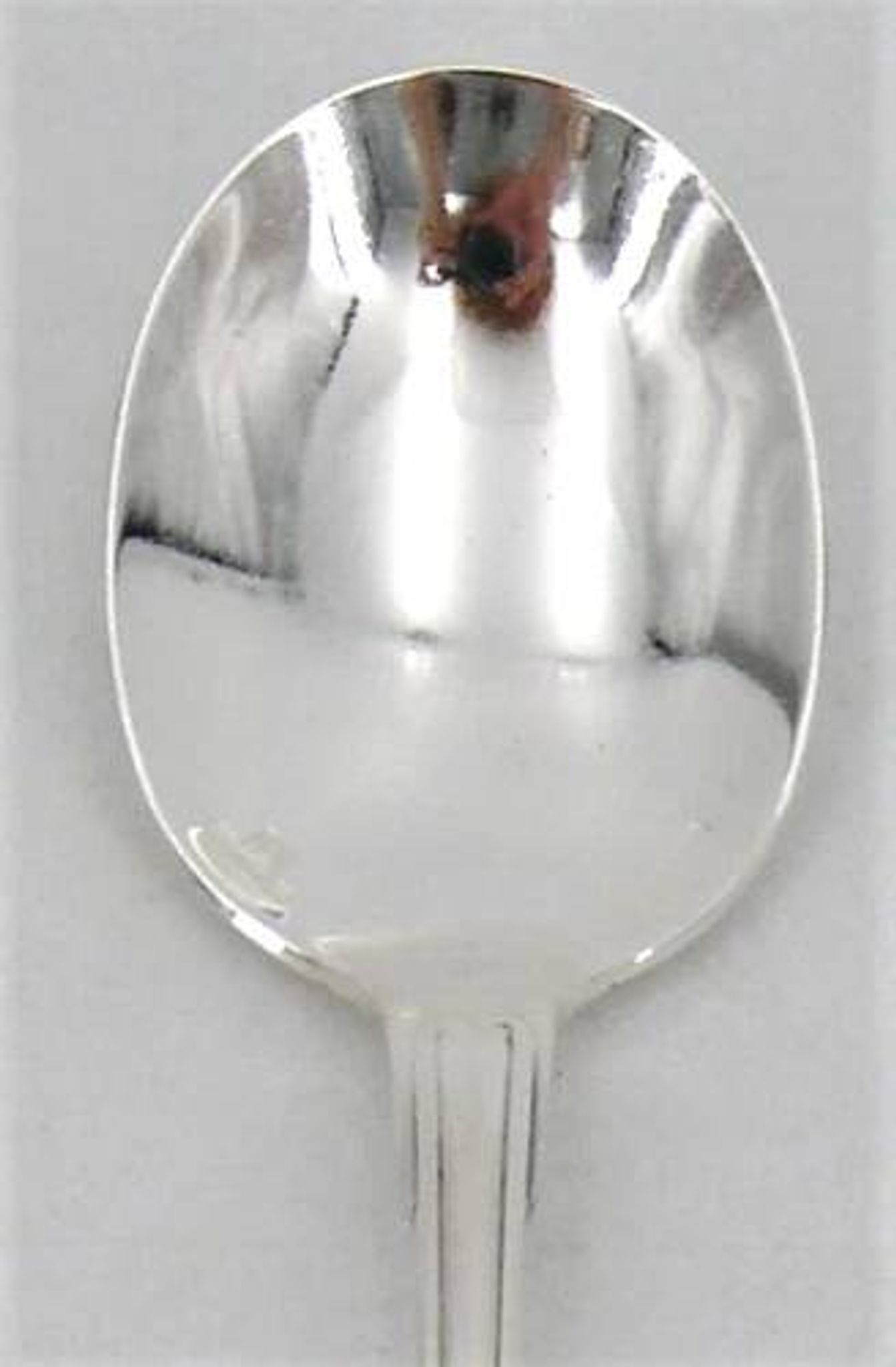 Christofle Vendome model 6 spoons, ice scoops, in silver-plated metal, 12.7 cm