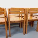 Set of 8 vintage Scandinavian chairs by Ilmari Tapiovaara for Asko in pine