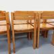 Set of 8 vintage Scandinavian chairs by Ilmari Tapiovaara for Asko in pine