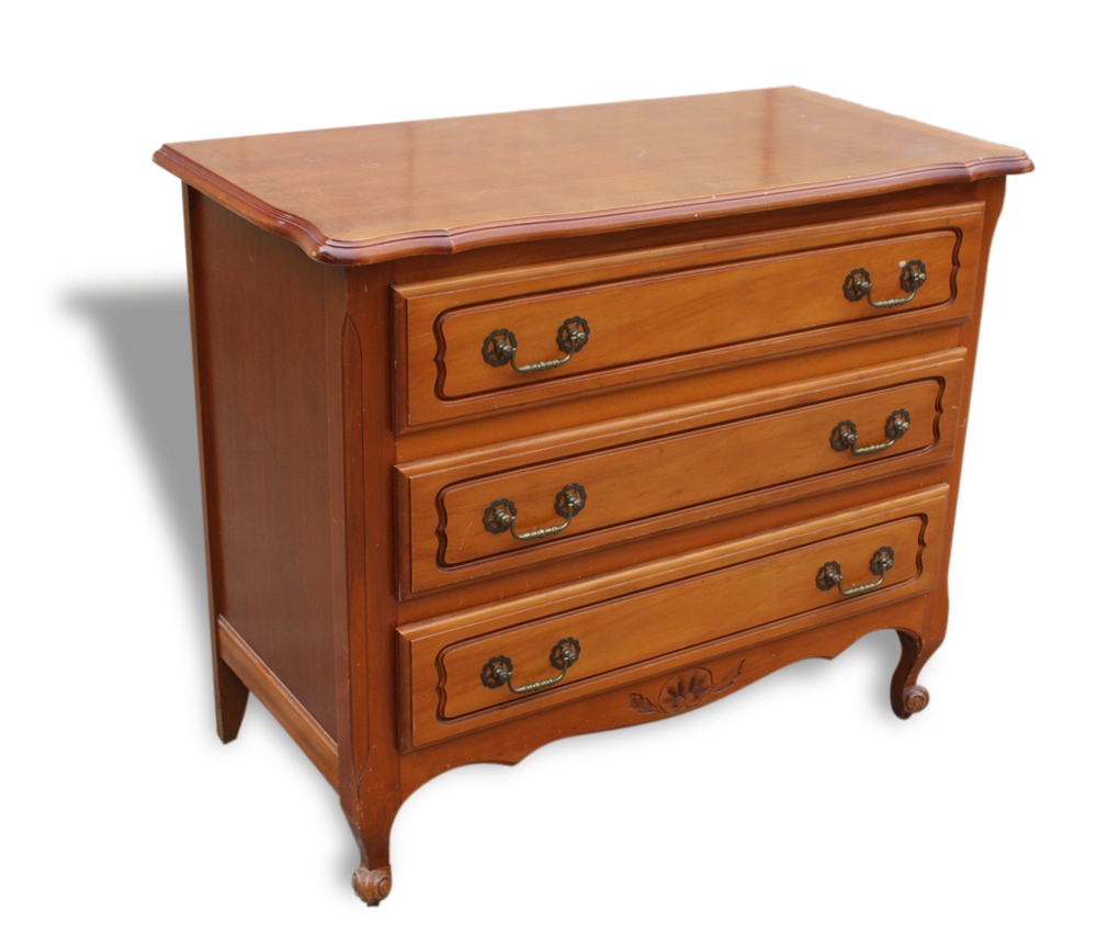 Commode vintage, octobre 1975, bois massif