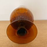 Large amber vase from the 1960s.