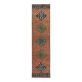 Vintage Runner Rug for Kitchen. Handmade Hallway Rug. Turkish Stair Rug